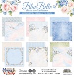 Paper Collection Set 30,5x30,5cm Blue Belle, 250 gsm (12 sheets, 12 designs, 2x6 double-sided sheets, bonus design 30,5x30,5)