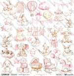 One-sided paper 30,5x30,5 cm Oh Baby – Baby 6, 250 gsm, (1 sheet)