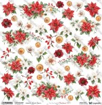 One-sided paper 30,5x30,5 cm Christmas Cheer – Christmas 28, 250 gsm, (1 sheet)
