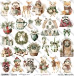 One-sided paper 30,5x30,5 cm Christmas Cheer – Christmas 32, 250 gsm, (1 sheet)