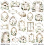 One-sided paper 30,5x30,5 cm Simple Story 4 – Elements 12, 250 gsm, (1 sheet)