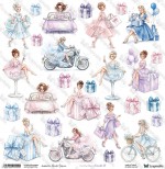 One-sided paper 30,5x30,5 cm Lovely Day In Pink – Elements 16, 250 gsm, (1 sheet)