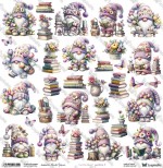 One-sided paper 30,5x30,5 cm Sunday Morning – Gnomes 4, 250 gsm, (1 sheet)