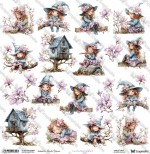 One-sided paper 30,5x30,5 cm Sunday Morning – Girls 2, 250 gsm, (1 sheet)