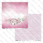 Double-sided paper 30,5x30,5 cm Lovely Day In Pink 0102, 250 gsm, 2 designs (1 sheet)