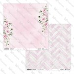 Double-sided paper 30,5x30,5 cm Lovely Day In Pink 0506, 250 gsm, 2 designs (1 sheet)