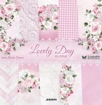 Paper Collection Set 30,5x30,5 cm Lovely Day In Pink, 250 gsm (5 double-sided sheets, 10 designs, bonus design 30x30 cm on the cover)