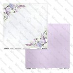 Double-sided paper 30,5x30,5 cm Lovely Day In Violet 0304, 250 gsm, 2 designs (1 sheet)