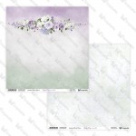 Double-sided paper 30,5x30,5 cm Lovely Day In Violet 0708, 250 gsm, 2 designs (1 sheet)