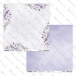 Double-sided paper 30,5x30,5 cm Lovely Day In Violet 0910, 250 gsm, 2 designs (1 sheet)
