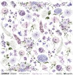 One-sided paper 30,5x30,5 cm Lovely Day In Violet – Flowers, 250 gsm, (1 sheet)