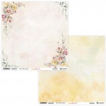 Double-sided paper 30,5x30,5 cm Sunny Blooms 0102, 250 gsm, 2 designs (1 sheet)