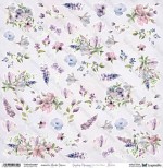 One-sided paper 30,5x30,5 cm Sunday Morning – Flowers, 250 gsm, (1 sheet)