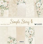 Paper Collection Set 30,5x30,5 cm Simple Story 4, 250 gsm (5 double-sided sheets, 10 designs, bonus design 30x30 cm on the cover)