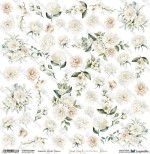 One-sided paper 30,5x30,5 cm Simple Story 4 – Flowers, 250 gsm, (1 sheet)