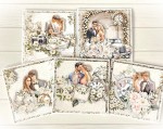 5 card kit and online workshop in English – Special Day and Romantic Garden ( includes all necessary materials except glue )