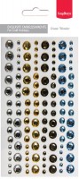 Adhesive gems set 2 – 120 pcs (10x3mm, 10x5mm, 10x7mm)x 4 colors