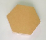 Papier-Mache Coaster Hexagon (11x9.5cm) (10 Piece Set) (clr 80)