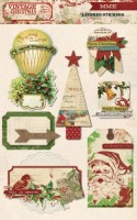 Vintage Christmas Layered Stickers (clr 80)